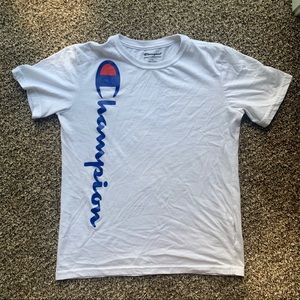 White Champion Tee
